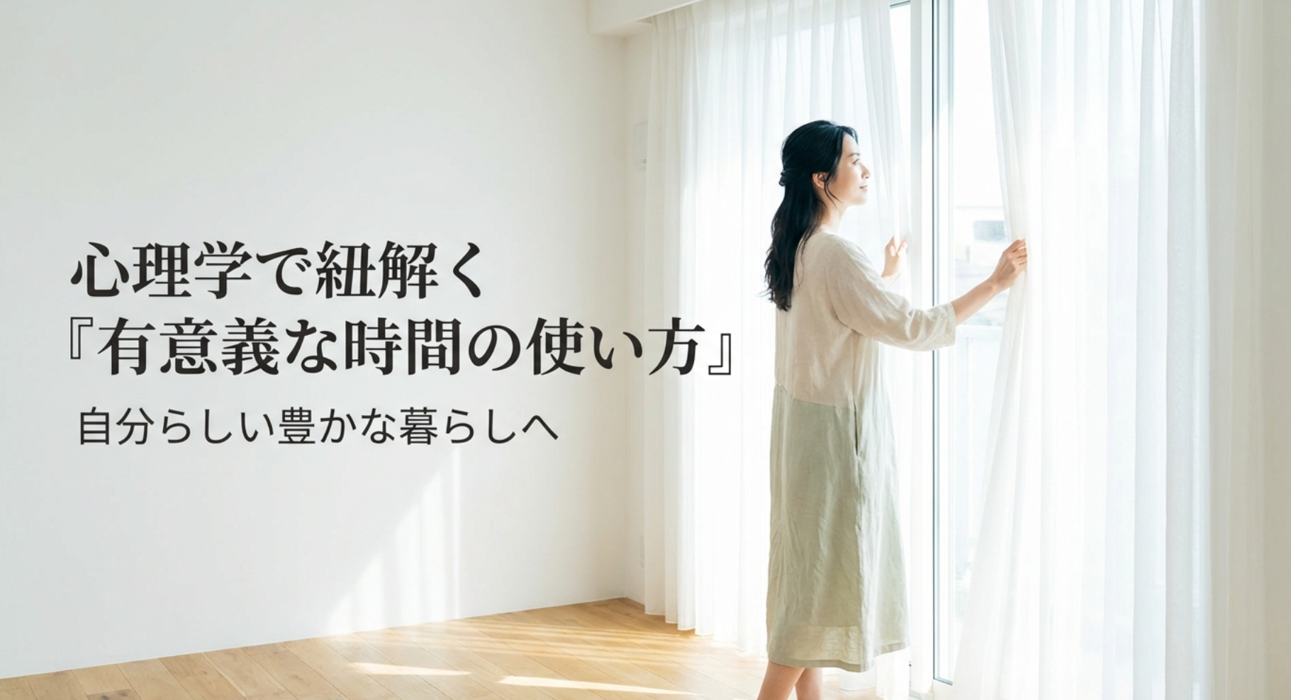 有意義な時間の使い方の教科書|心理学で人生の質を高める秘訣