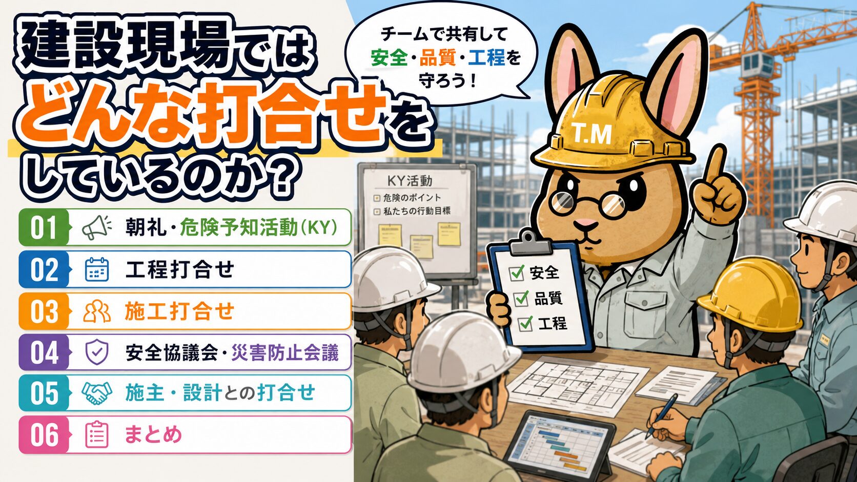 建設現場ではどんな打合せをしているのか?
