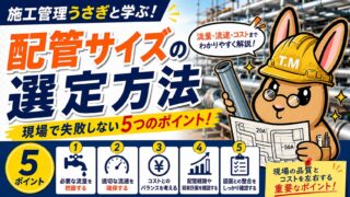 配管サイズの選定方法をわかりやすく解説!現場で失敗しないための5つのポイント
