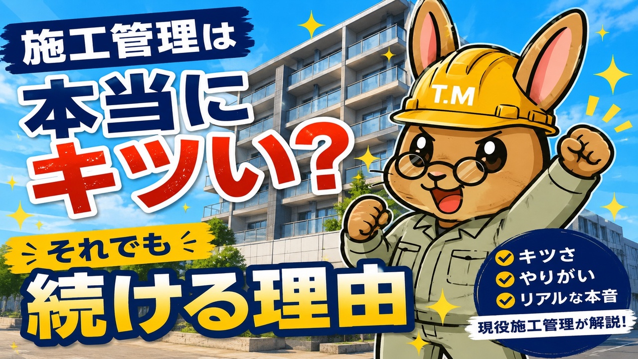 施工管理は本当にきつい?現役施工管理が語るリアルなやりがいと苦労